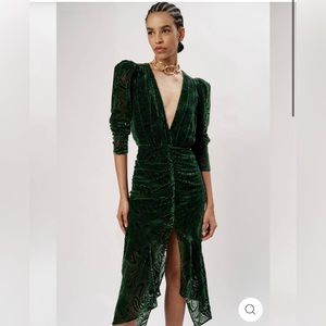 green emerald velvet dress Torn by Ronny Kobo Women's Athena Dress main image 0